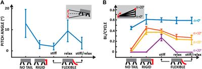The effect of tail stiffness on a sprawling quadruped locomotion